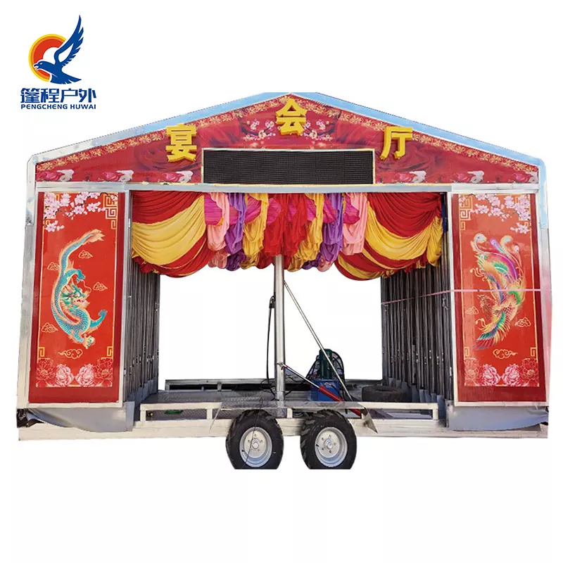 Push-rub Party Tents: Lawv Yuav Ua Li Cas Yooj Yim Sab Nraud Kev Ua Koob Tsheej?